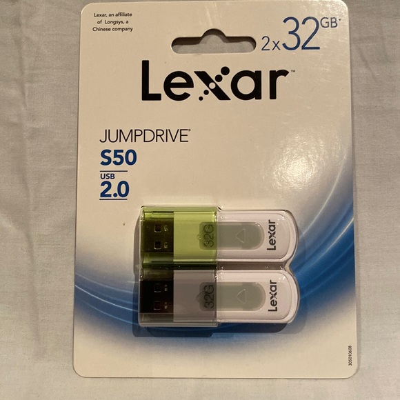 Lexar and Sandisk Flash Drives, 3 Sealed Pkge - Picture 3 of 4